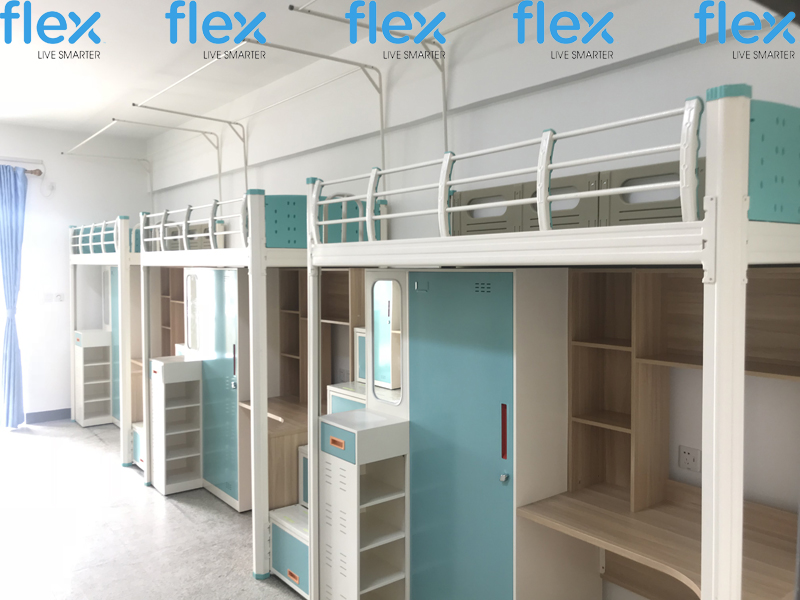 深圳偉創力電子令人羨慕的員工宿舍床出自艾尚家具